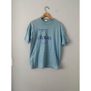 Vintage I'd Rather Be in Rural Georgia T-shirt, Size Large, Single Stitch, USA